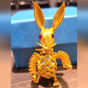 Vintage Bunny Brooch